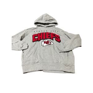 Zara 9/10 NFL collab Kansas City chiefs hooded grey sweatshirt worn once euc
